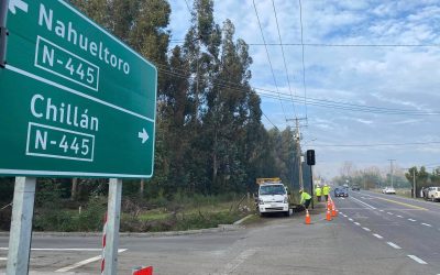 MOP Ñuble pone en funcionamiento semáforos que regulan el peligroso cruce Cato – Nahueltoro