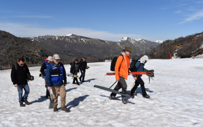 Doctor en hidrología de USA examinó calidad de la nieve en Ñuble junto a profesionales del MOP