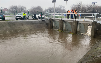 Autoridades destacan Plan Maestro de Aguas Lluvias que evitó anegamientos en la capital de Ñuble