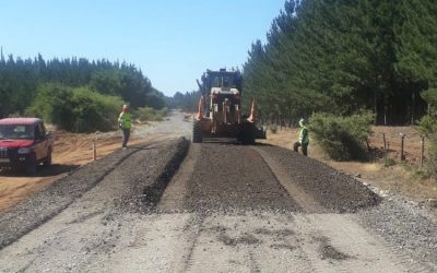 MOP inició obras de asfaltado de 15 km de la ruta N-605 Chillán-San Ignacio