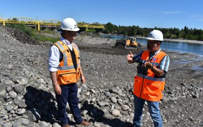 MOP inició obras de encauzamiento y protección de la ribera del río Ñuble en San Nicolás