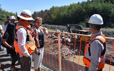 MOP inicia histórico enrocado de 2,4 km de la ribera del río Chillán para proteger a más de 2 mil personas