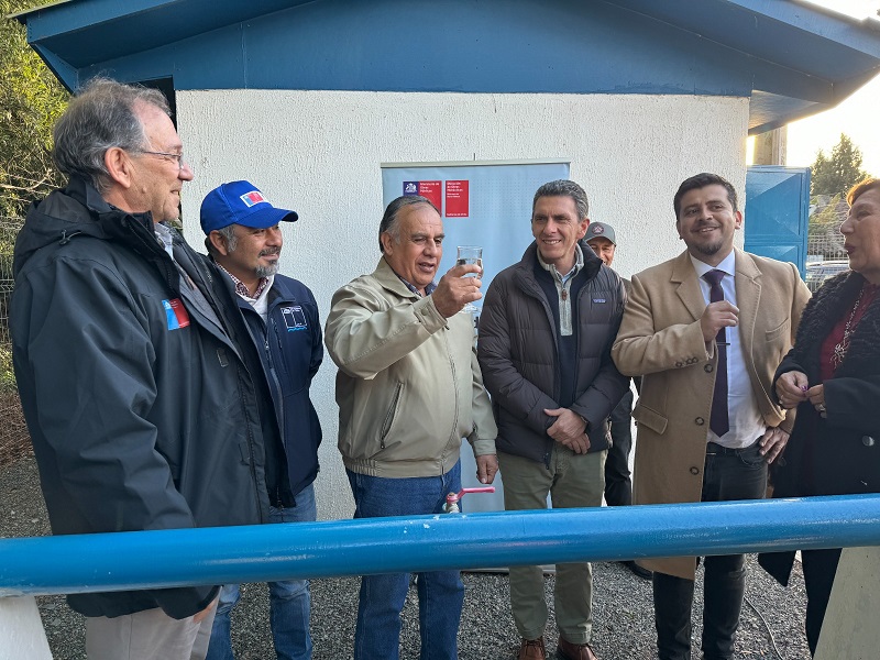 MOP Ñuble finaliza obras en servicio de agua potable de Huape beneficiando a 192 familias