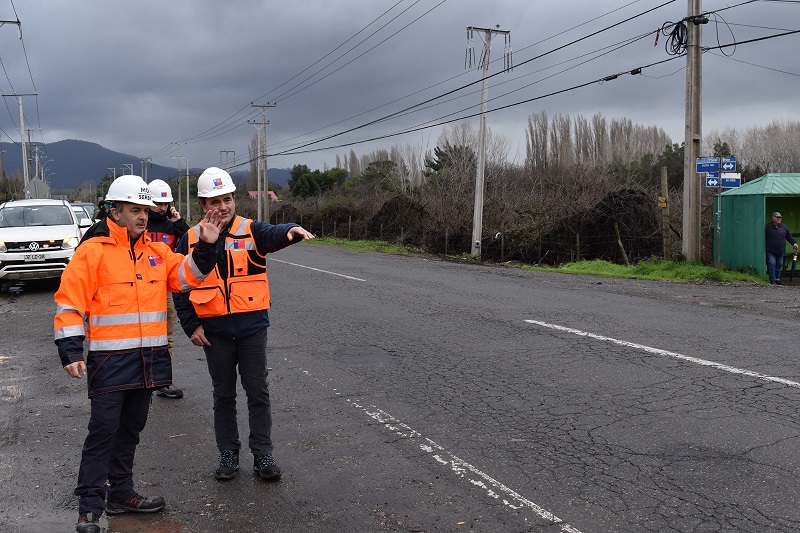 Vialidad ejecutará obras de asfaltado en ruta Bulnes-Quillón tras término anticipado a contrato con empresa que realizaría reposición