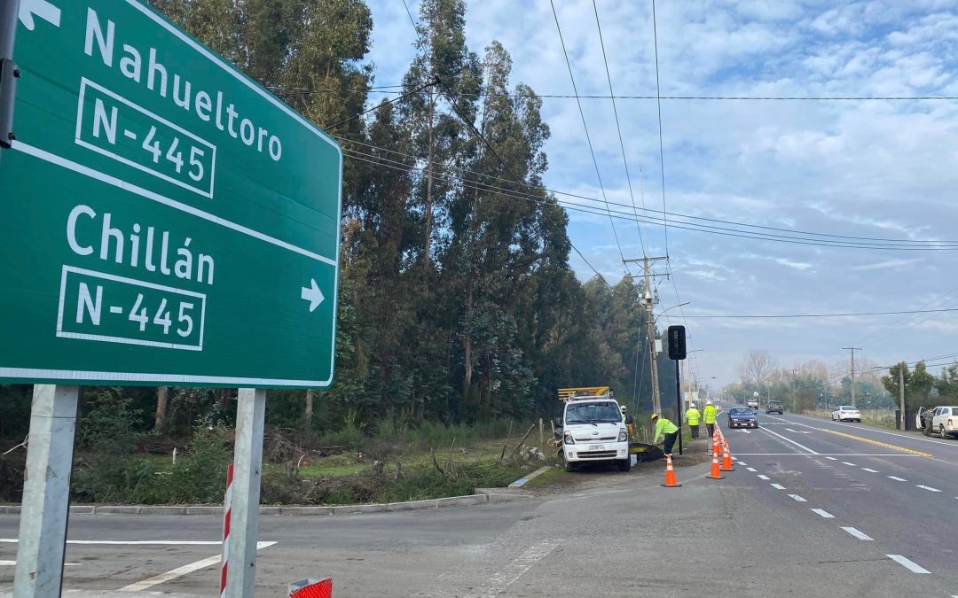 MOP Ñuble pone en funcionamiento semáforos que regulan el peligroso cruce Cato – Nahueltoro